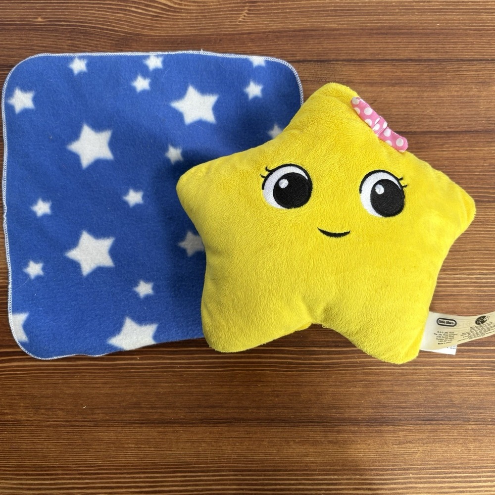LITTLE TIKES Little Baby Bum Twinkle Star Plush Musical Toy Lovey Blanket Works